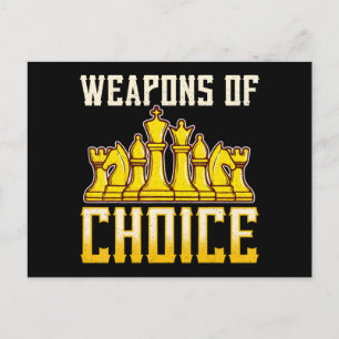 Chess Quote Weapons of Choice Chess Team Player Vykort