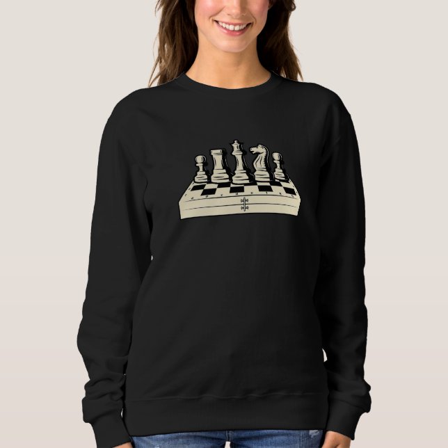 Chess Retro Graphic Chess Player Checkmate Board G T Shirt (Framsida)
