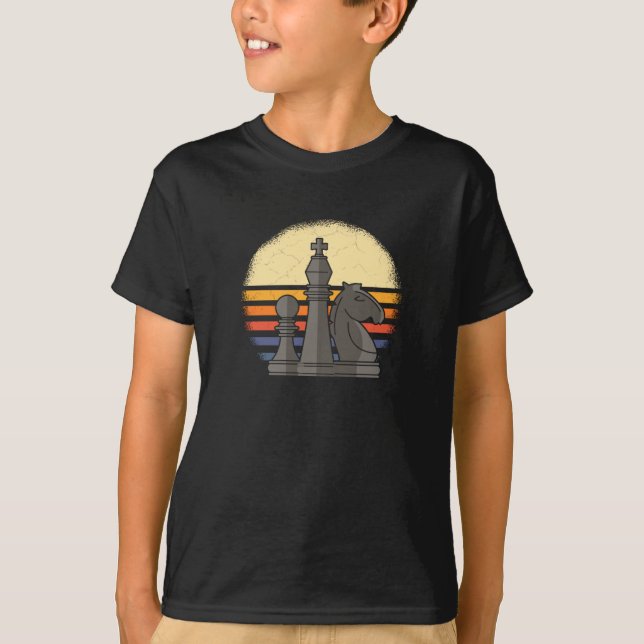 Chess Retro T Shirt (Framsida)