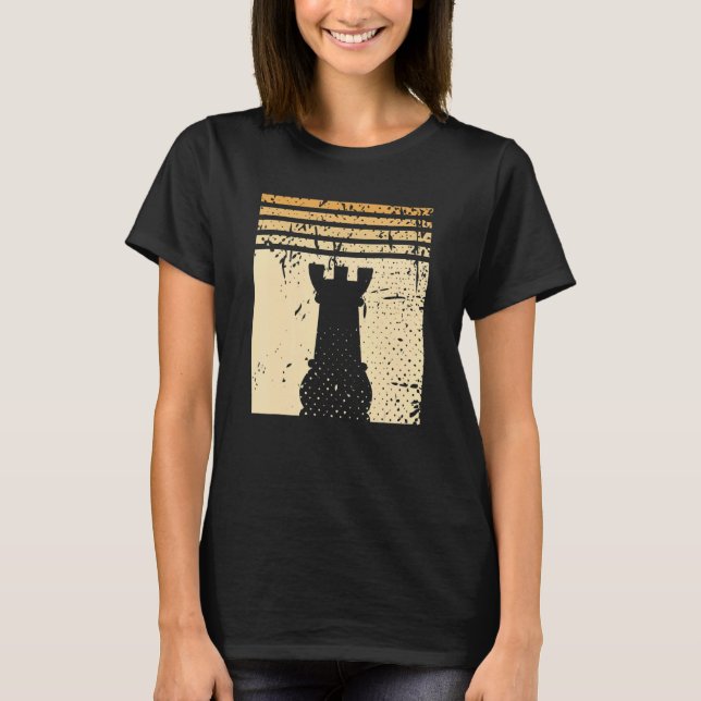 Chess Rook Figure Chess Player Checkmate Chess Pie T Shirt (Framsida)