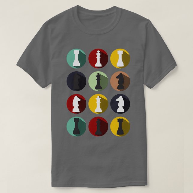 Chess Round Chess Biet Coola Board Game Älskare Gi T Shirt (Design framsida)