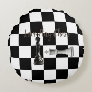 Chess Rund Kudde