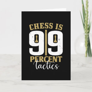 Chess - schack är 99 % taktik kort