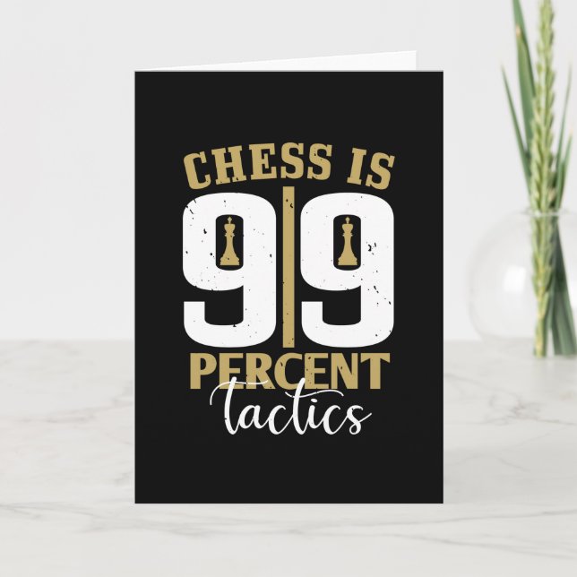 Chess - schack är 99 % taktik kort (Framsida)