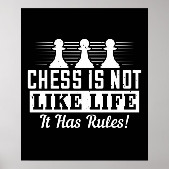 Chess - schack är inte som liv poster (Framsidan)