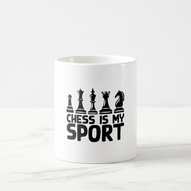 Chess - schack är min sport kaffemugg (Center)