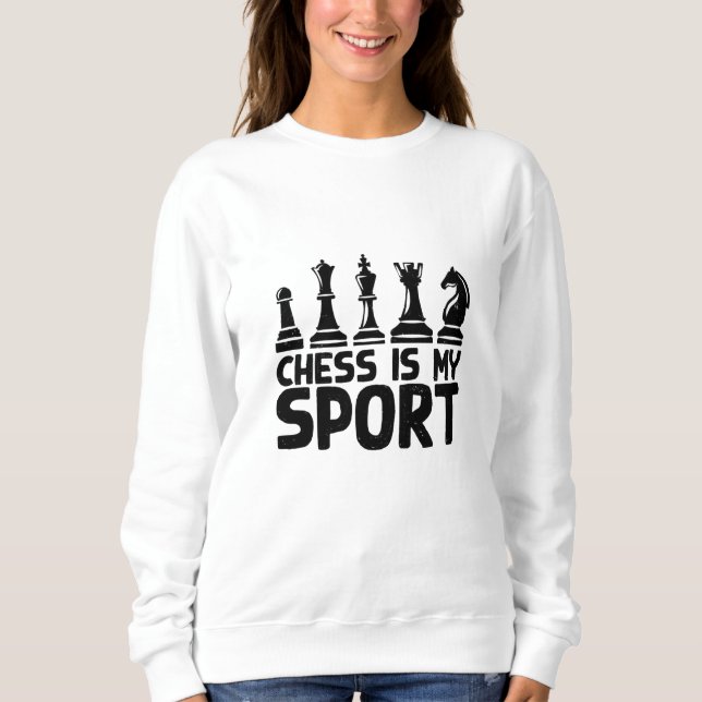 Chess - schack är min sport t shirt (Framsida)