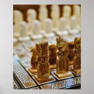 Chess set for sale, Khan el Khalili Bazaar Poster