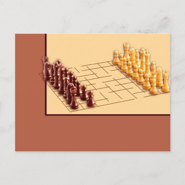 Chess Set Vykort (Framsida)