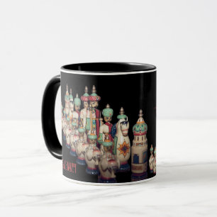 Chess Shakhmaty Black Red Russian Ultimate Mugg