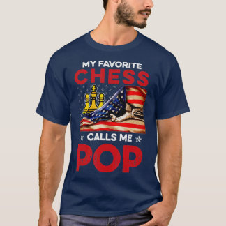 Chess Shirt My Favorite People kallar mig Pop T