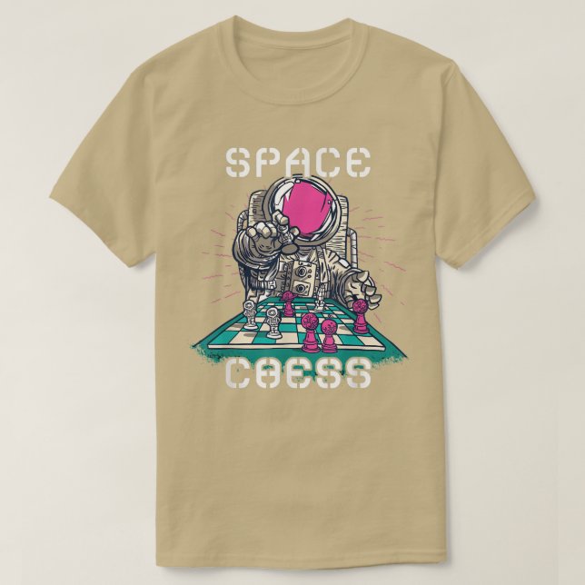 Chess Space Player Chessboard spelschack Clu T Shirt (Design framsida)