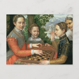 Chess-spel, 1555 vykort