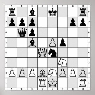 Chess-spel Poster fyra