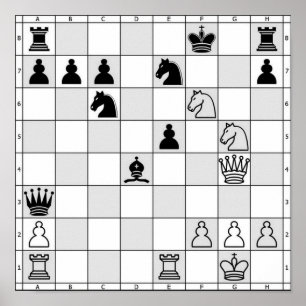 Chess-spel Poster nio