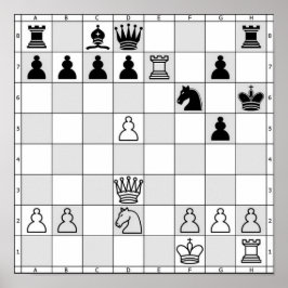 Chess-spel Poster tre