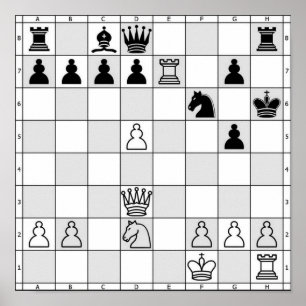 Chess-spel Poster tre