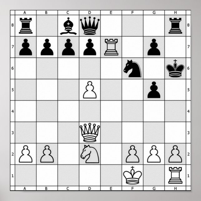 Chess-spel Poster tre (Framsidan)