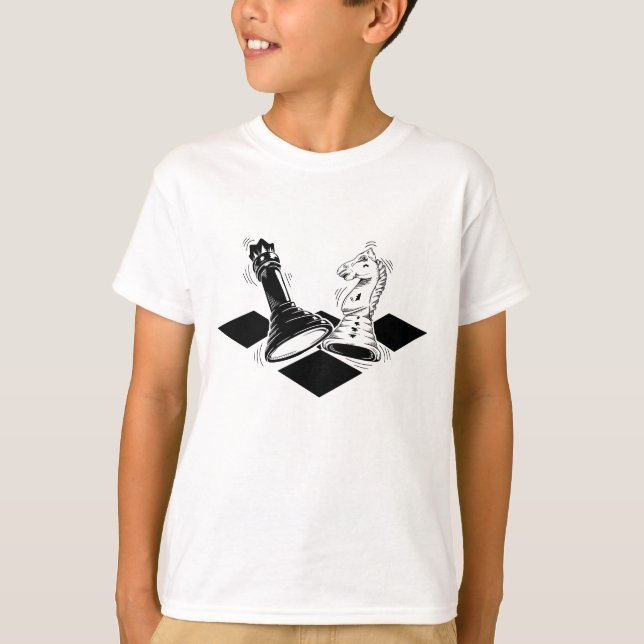 Chess-spel T Shirt (Framsida)