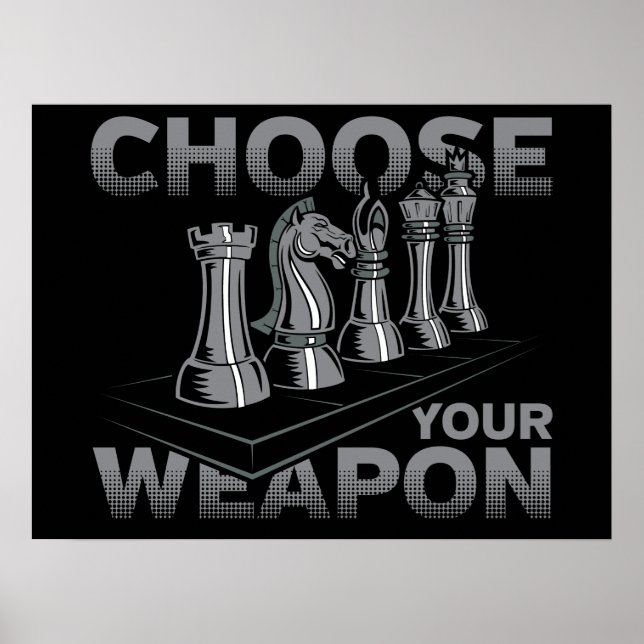 Chess-spel Välj vapen Poster (Framsidan)