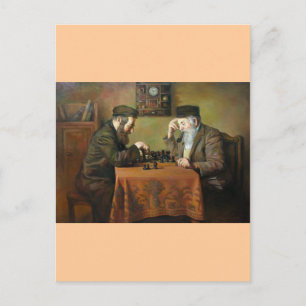 Chess-spel Vykort