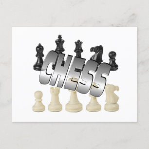 Chess-spel Vykort