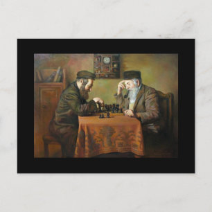 Chess-spel Vykort