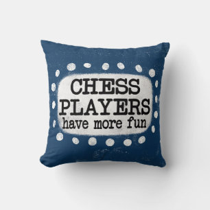 Chess-spelare har mer Roligt Dekorativ kudde