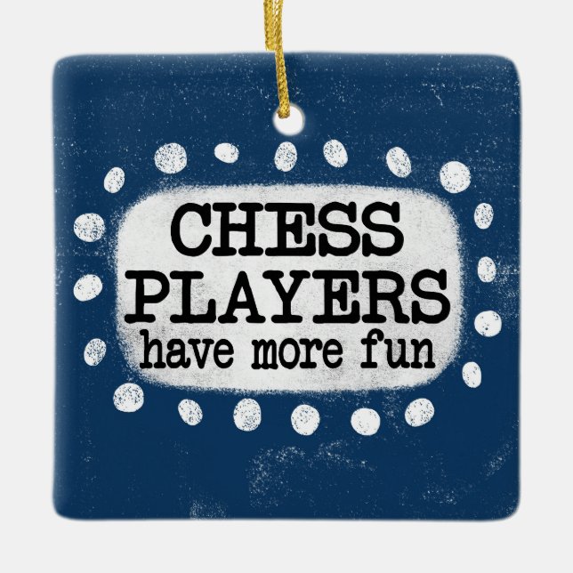 Chess-spelare har mer Roligt för ornament (Framsida)