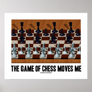 Chess-spelet får mig att chess-stereogrammet poster