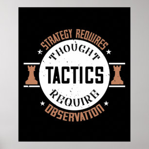 Chess - strategi kräver eftertanke poster