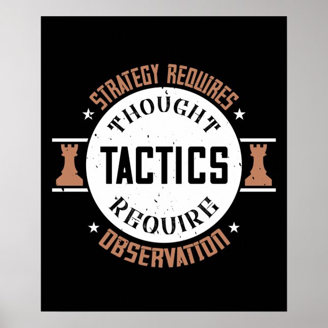 Chess - strategi kräver eftertanke poster (Framsidan)