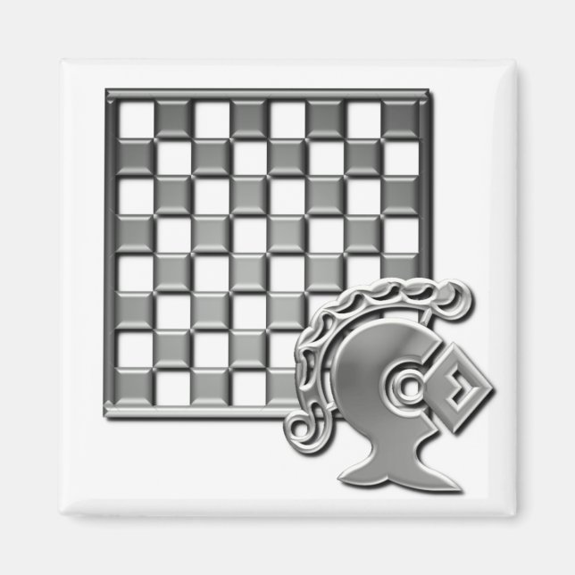 Chess Strategy Square Magnet (Framsidan)
