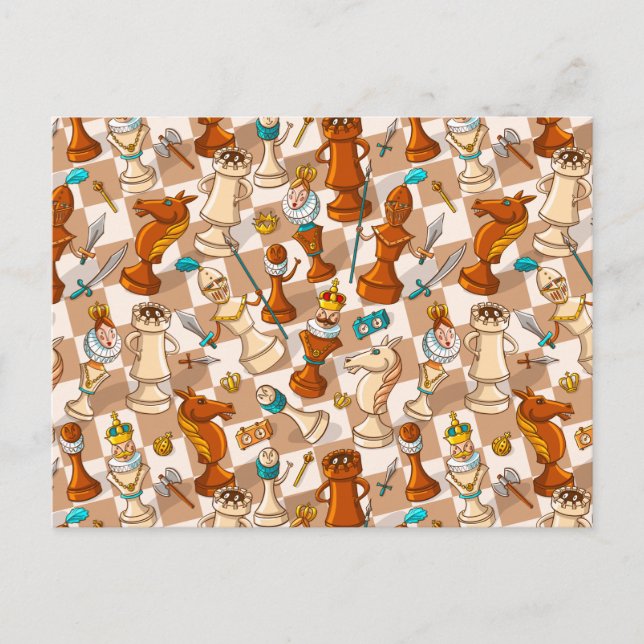 Chess-strid Vykort (Framsida)