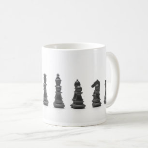 Chess svart delarare kaffemugg