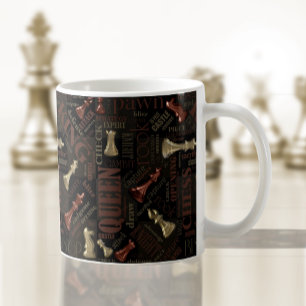 Chess Terms och Delarare koppar och Guld ID784