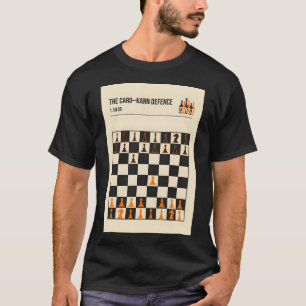 Chess the Caro Kann Defense Minimalistic Bok Cove T Shirt