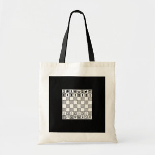 Chess Theme Tote Bag Tygkasse
