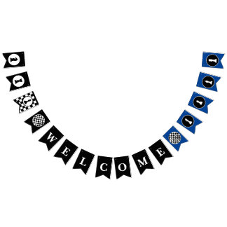 Chess Theme Välkommen Bunting Banner Flaggor
