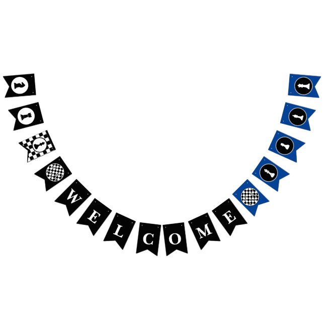 Chess Theme Välkommen Bunting Banner Flaggor (Alla)
