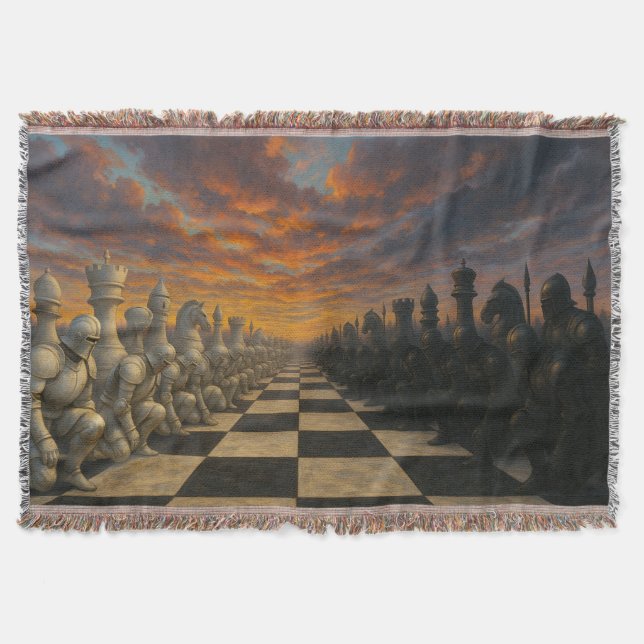 Chess Throw Blanket Filt (Framsidan)