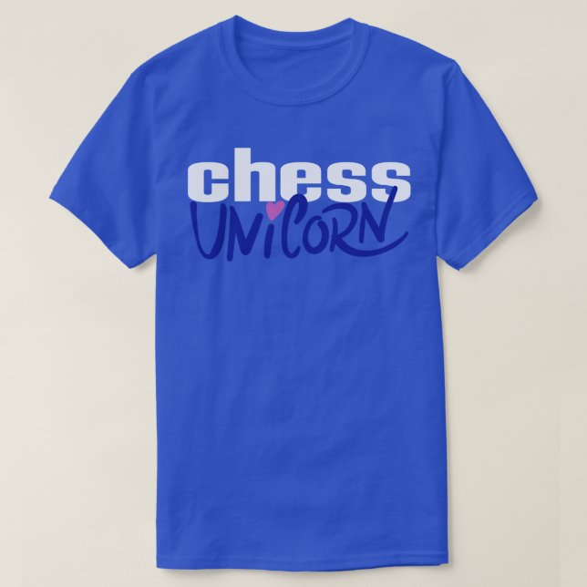 Chess Unicorn 1 T Shirt (Design framsida)