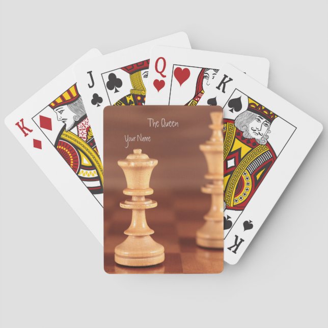 Chess-uppspelningskort Casinokort (Baksidan)