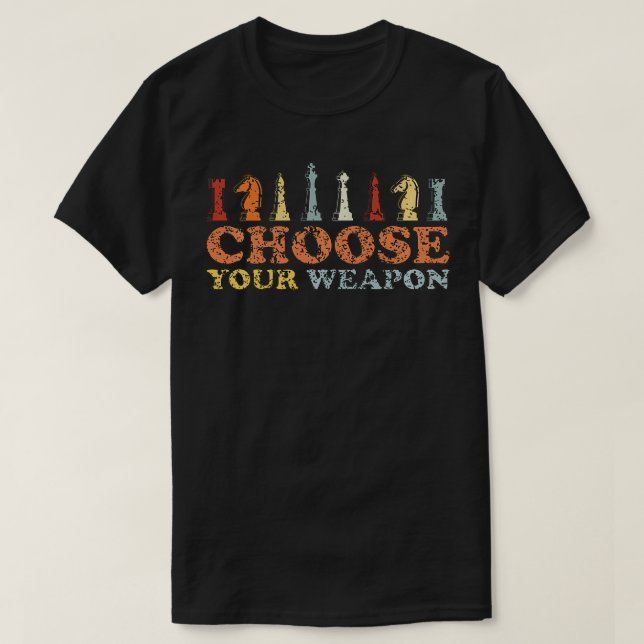 Chess Välj ditt vapen för Chess Player Pullove T Shirt (Design framsida)