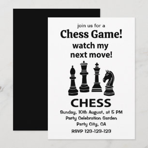 Chess Watch My Next Move Chess Inbjudningar