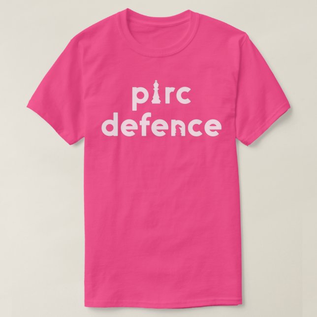 Chess Words Pirc Defence Chess  T Shirt (Design framsida)