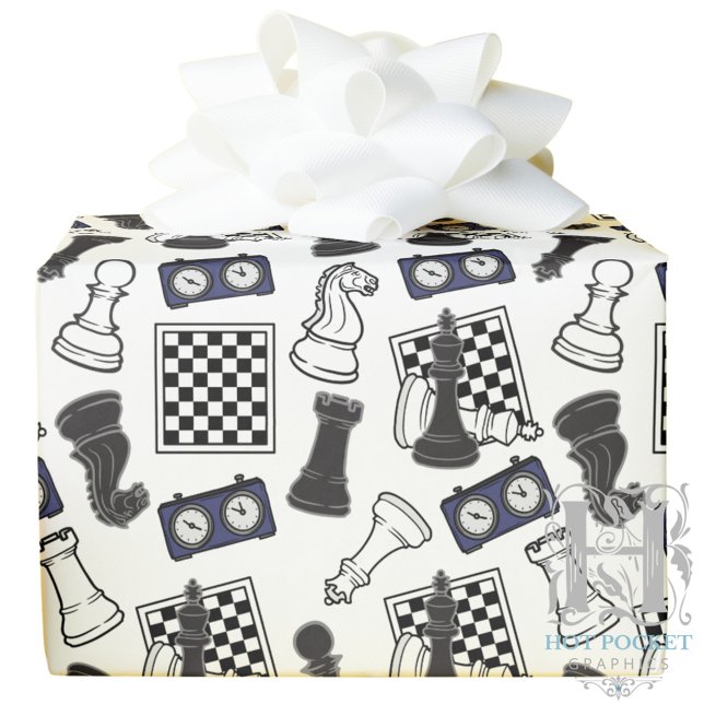 Chess Wrapping Papper Presentpapper (Skapare uppladdad)