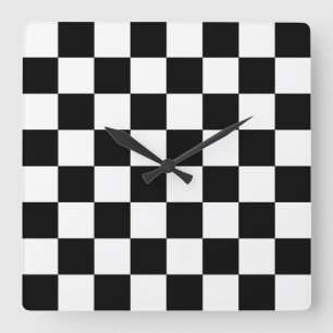 Chessboard Fyrkantig Klocka