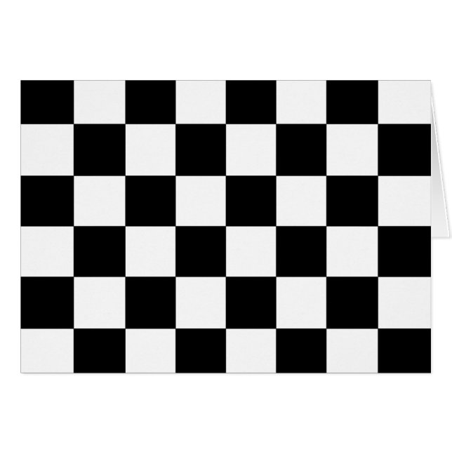 Chessboard Hälsningskort (Framsidan Horizontal)
