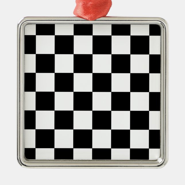 Chessboard Julgransprydnad Metall (Framsidan)